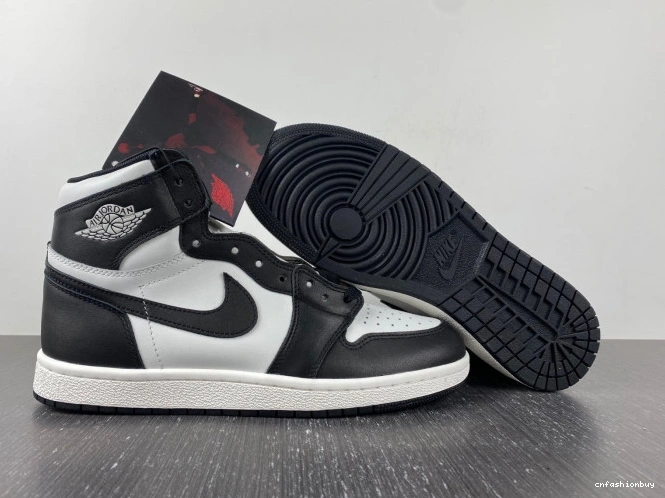 White Jordan Black 1 High 85 Retro BQ4422-001 (2023) 0727